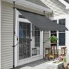 [pro.tec] Toldo Articulado Con Armazón - Gris - 250 X 120 X 200-300 Cm - Toldo Enrollable Terraza Balcón - Protector De Sol - Parasol