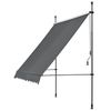 [pro.tec] Toldo Articulado Con Armazón - Gris - 250 X 120 X 200-300 Cm - Toldo Enrollable Terraza Balcón - Protector De Sol - Parasol