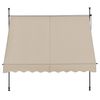 [pro.tec] Toldo Articulado Con Armazón - Color De Arena - 300 X 120 X 200-300 Cm - Toldo Enrollable Terraza Balcón - Protector De Sol - Parasol