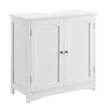 [en.casa] Mueble Para Debajo De Lavabo – 60x60x30cm – Blanco