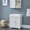 [en.casa] Mueble Para Debajo De Lavabo – 60x60x30cm – Blanco