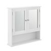 [en.casa] Mueble De Pared Para El Baño – 58x56x13cm - Blanco