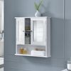 [en.casa] Mueble De Pared Para El Baño – 58x56x13cm - Blanco