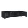 [en.casa] Mueble De Televisi�n - Mesa De Tele - Consola - Compartimiento - 34,5 X 120 X 40cm - Mdf - Negro Brillo