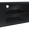 [en.casa] Mueble De Televisi�n - Mesa De Tele - Consola - Compartimiento - 34,5 X 120 X 40cm - Mdf - Negro Brillo