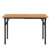 [neu.haus] Mesa Extraíble De Diseño - 120 X 60 Cm - Altura Ajustable 75 - 76,4 Cm - Ahorra Espacio - Plegable - Mesa Pequeña - Color Haya Con Patas Negras