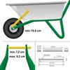 2x Rueda De Aire Para Carretilla Ecd Germany