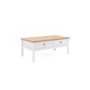 Mesa De Centro - Natural Y Blanco - L 100 X P 40 X H 55 Cm Bergen