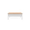 Mesa De Centro - Natural Y Blanco - L 100 X P 40 X H 55 Cm Bergen