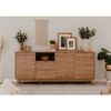 Buffet 3 Puertas, 2 Cajones Y 1 Estante Decorativo De Madera L198 Cm - Budapest