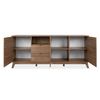 Buffet 3 Puertas, 2 Cajones Y 1 Estante Decorativo De Madera L198 Cm - Budapest