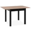 Mesa De Comedor Extensible Coburg 80 Roble Artisan Y Negro Finori