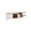 Mueble Tv Linz 2 Puertas 2 Cajones 186x59x36 Blanco