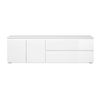 Mueble Tv Capetown 2 Puertas 2 Cajones 180x55x40 Blanco