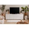 Mueble Tv Capetown 2 Puertas 2 Cajones 180x55x40 Blanco