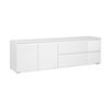 Mueble Tv Capetown 2 Puertas 2 Cajones 180x55x40 Blanco