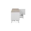 Mueble Tv Bertrix 2 Puertas 1 Cajon 177x51,5x40 Blanco