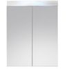 Mueble Tocador Y Armario Con Espejo Blanco Brillante Kelia