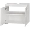 Mueble Tocador Y Armario Con Espejo Blanco Brillante Kelia