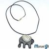 Collar Elefante Cordon Negro