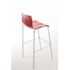 Clp Taburete Hoover Con Base De 4 Pies Plástico Rojo 48x43x100 Cm