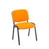 Clp Silla De Conferencia Ken V2 En Tela Naranja 53x53x83 Cm