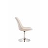 Clp Silla De Comedor Maverick Simil Cuero Crema 57x48x76 Cm