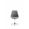 Clp Silla De Comedor Maverick Simil Cuero Gris 57x48x76 Cm