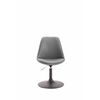 Clp Silla De Comedor Maverick Simil Cuero Gris 57x48x76 Cm