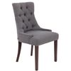 Clp Silla De Comedor Aberdeen En Tela Gris Oscuro 58x55x92 Cm