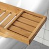 Bandeja De Bambú Para Bañera L80cm Con Soporte Para Libro, Ipad Y Móvil