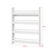 Librería Infantil Para Niños Con 4 Estanterías Blanco H80cm