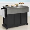 Carrito De Cocina Con Piso De Acero Con Tablero Extensible L115 X P46 X H92cm