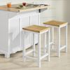 2 X Taburetes De Bar Cuadrado Silla Cocina