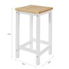 2 X Taburetes De Bar Cuadrado Silla Cocina