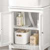 Sobuy Bzr35-w Armario Lavabo Con Pie Armario De Baño 2 Niveles Y 2 Puertas Blanco 50 X 33 X 60 Cm Es