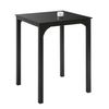 Mesa De Comedor Material Cristal Templado/metal Negro Medidas 60 X 60 X 75 Cm