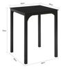 Mesa De Comedor Material Cristal Templado/metal Negro Medidas 60 X 60 X 75 Cm