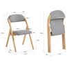 Sobuy Fst92-n Silla Plegable De Madera Con Asiento Y Respaldo Tapizado Sillón Para Cocina, Oficina 47 X 57 X 79 Cm Es