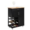 Sobuy Fkw45-sch Carrito De Cocina Carrito De Servir Con 3 Puertas Y 1 Cajón L67cmxh87cmxd38cm Es