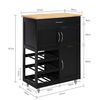 Sobuy Fkw45-sch Carrito De Cocina Carrito De Servir Con 3 Puertas Y 1 Cajón L67cmxh87cmxd38cm Es