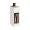 Sobuy Fbt111-wn Mesa Auxiliar Mesita De Noche Con 1 Cajón Mesa Para Salón Comedor 20 X 35 X 60 Cm Es