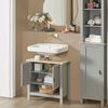 Mueble Para Debajo Del Lavabo Armario De Baño De Suelo Con 1 Estante Y 2 Puertas 60 X 30 X 60 Cm Bzr69-ii-hg Sobuy Es