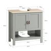 Mueble Para Debajo Del Lavabo Armario De Baño De Suelo Con 1 Estante Y 2 Puertas 60 X 30 X 60 Cm Bzr69-ii-hg Sobuy Es