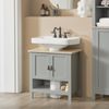 Mueble Para Debajo Del Lavabo Armario De Baño De Suelo Con 1 Estante Y 2 Puertas 60 X 30 X 60 Cm Bzr69-ii-hg Sobuy Es