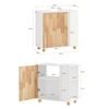 Mueble Para Debajo Del Lavabo Con 2 Estantes Y 1 Puerta 60 X 30 X 60 Cm Sobuy