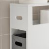 Mueble De Baño Con 2 Cestos Armario Multifuncional De Almacenaje Para Baño Con 1 Estante 60 X 20 X 70 Blanco Bzr83-w Sobuy Es