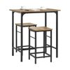 Juego De Mesa Alta De Bar,set De 2 Taburetes Y 1 Mesa Para Comedor Sala De Estar Estilo Industrial  Ogt10-pf Sobuyes