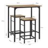 Juego De Mesa Alta De Bar,set De 2 Taburetes Y 1 Mesa Para Comedor Sala De Estar Estilo Industrial  Ogt10-pf Sobuyes