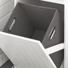 Cesto Para Ropa Sucia Armario Multifuncional De Baño Con 1 Cesto Y 1 Cajón Blanco 40 X 39 X 86 Cm Bzr110-w Sobuy Es